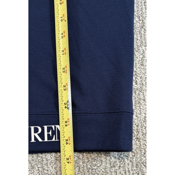Polo Ralph Lauren Hoodie Mens Medium Blue Sleepwear Knit Lounge Pullover Graphic - Picture 6 of 7